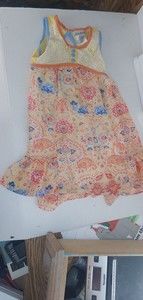 Jona michelle 3t pretty floral summer dress needs small repair on lower frill